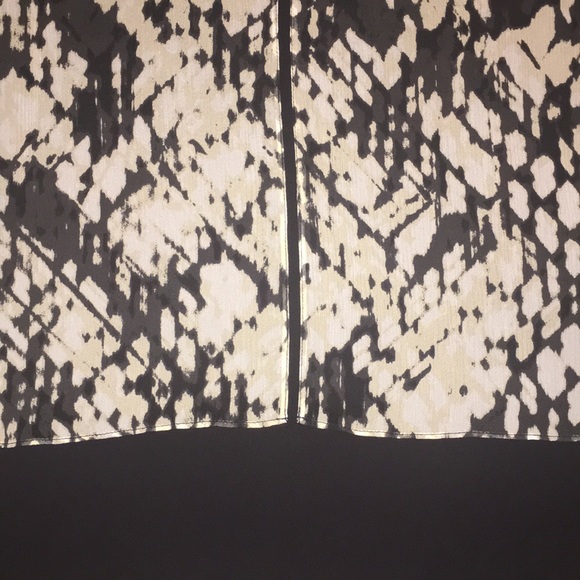 Vince Basketweave-Print Popover Silk Dress - Picture 8 of 8